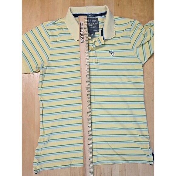 VTG Abercrombie & Fitch Muscle Polo Shirt Men Size Medium (Fits Small) Y2K Rugby - Picture 5 of 7